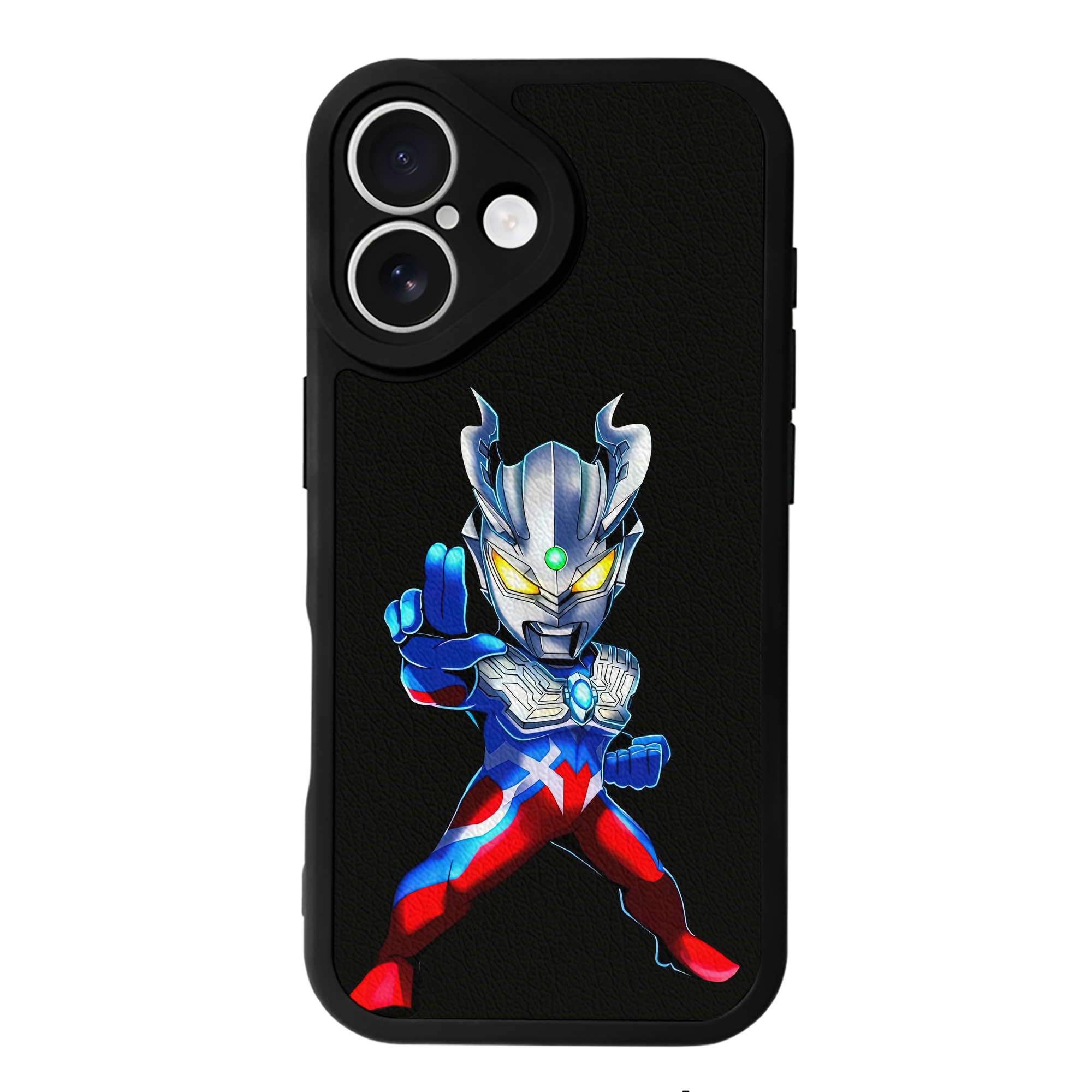 （画像用） ウルトラマン Ultraman 【iPhone 16シリーズ対応】シリコンスマホケース（レザー調） 材質：シリコン
